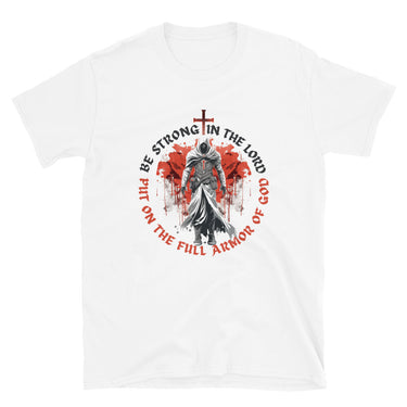 Ephesians 6-based, “Full Armor of God” Unisex Softstyle T-Shirt 1